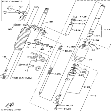 Boot, Yamaha, 5HP-23191-00